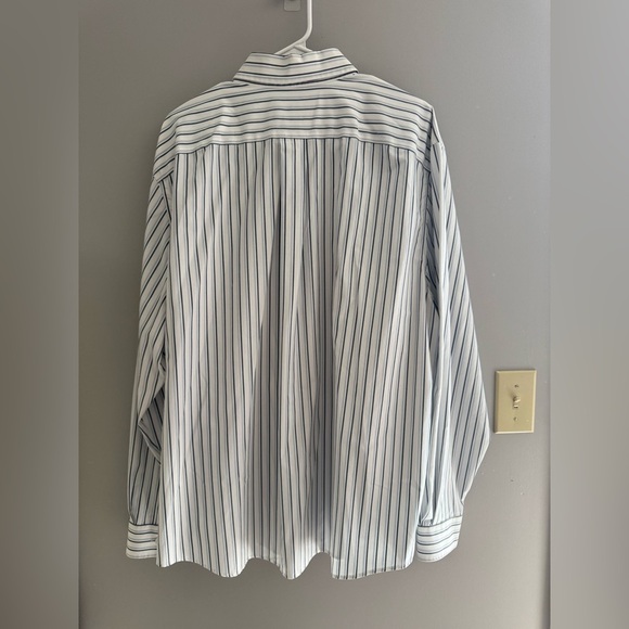Eddie Bauer Mens Wrinkle Resistant Button Up Shirt SZ XL Multi Striped Cotton - Picture 7 of 9